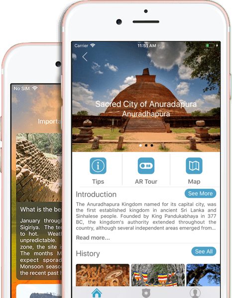 Toureazy - Mobile app screens